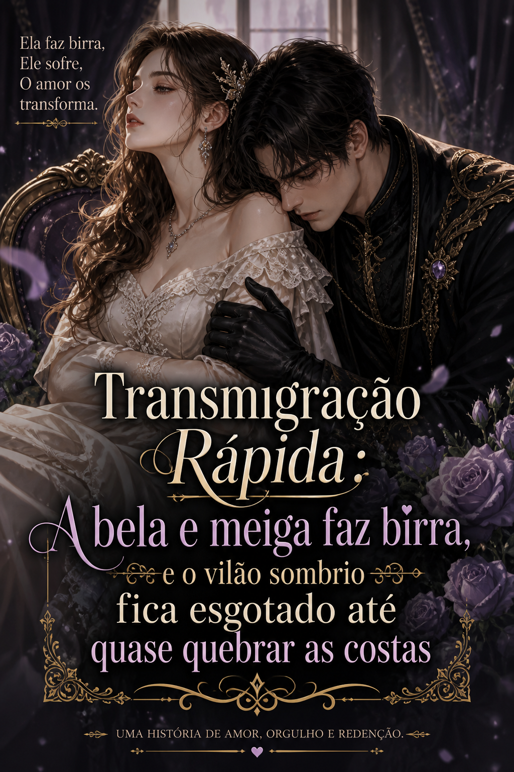 Transmigração Rápida: A bela e meiga faz birra, e o vilão sombrio fica esgotado até quase quebrar as costas