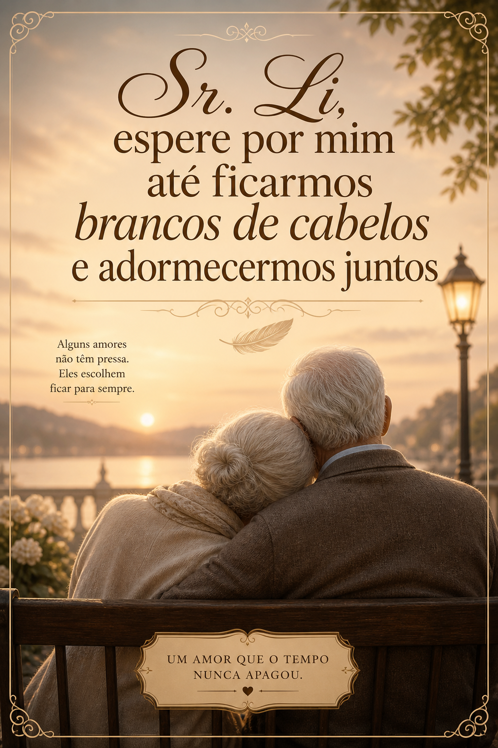 Sr. Li, espere por mim até ficarmos brancos de cabelos e adormecermos juntos